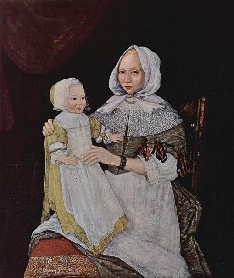  Portrat der Mrs. Elisabeth Freake und ihrer Tochter Mary